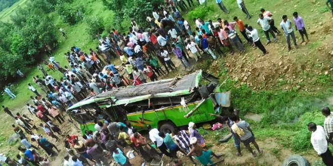 Angul Bus Accident in Odisha - Bus Fell of Bridge