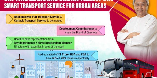 Odisha govt approves Capital Region Urban Transport