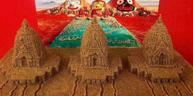 Rath Yatra: Sudarsan creates world’s smallest sand chariots