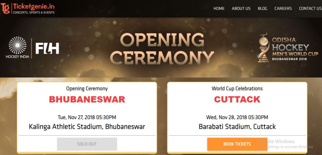Odisha Hockey Mens World Cup Website for online sale of tickets crashed