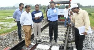 CRS inspects newly laid rail line in Nayagarh