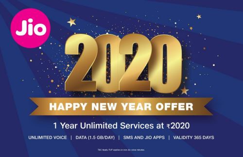 Jio announces ‘2020 Happy New Year offer’