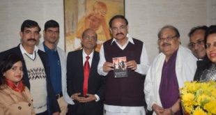 Books of Prashanta Nanda presented to Vice President