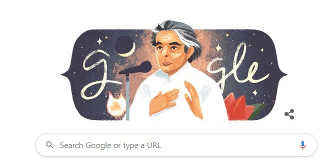 Google doodle celebrates Urdu poet Kaifi Azmi’s birthday