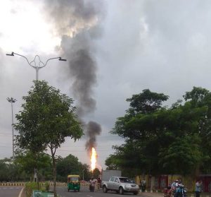 Fire at Raj Bhawan petrol pump