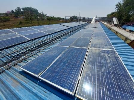 Rooftop solar plant at Koraput railway station