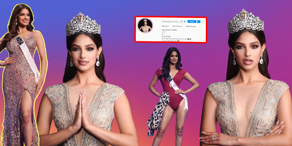 Miss Universe 2021 Harnaaz Sandhu’s Instagram followers crosses 1M within hours