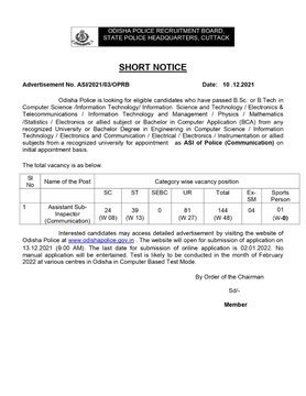 Odisha Police appointment