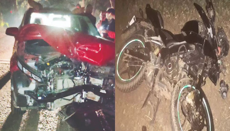 Rani Panda’s car hits bike