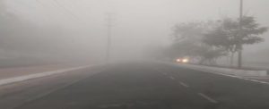 Dense fog in Bhubaneswar