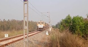 trial run of goods train on Angul-Sukinda rail line