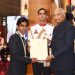 Pramod Bhagat receives Khel Ratna Award