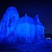 Rajarani Temple illuminated